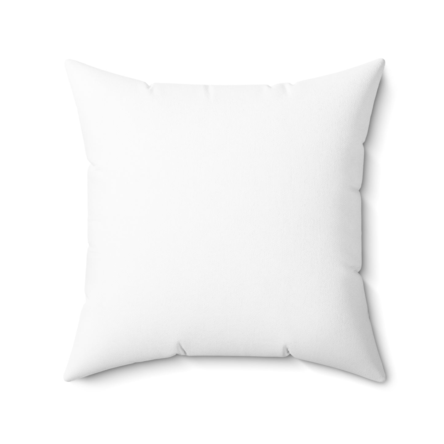 Scrollwork Polyester Square Pillow "Be Joyful..."
