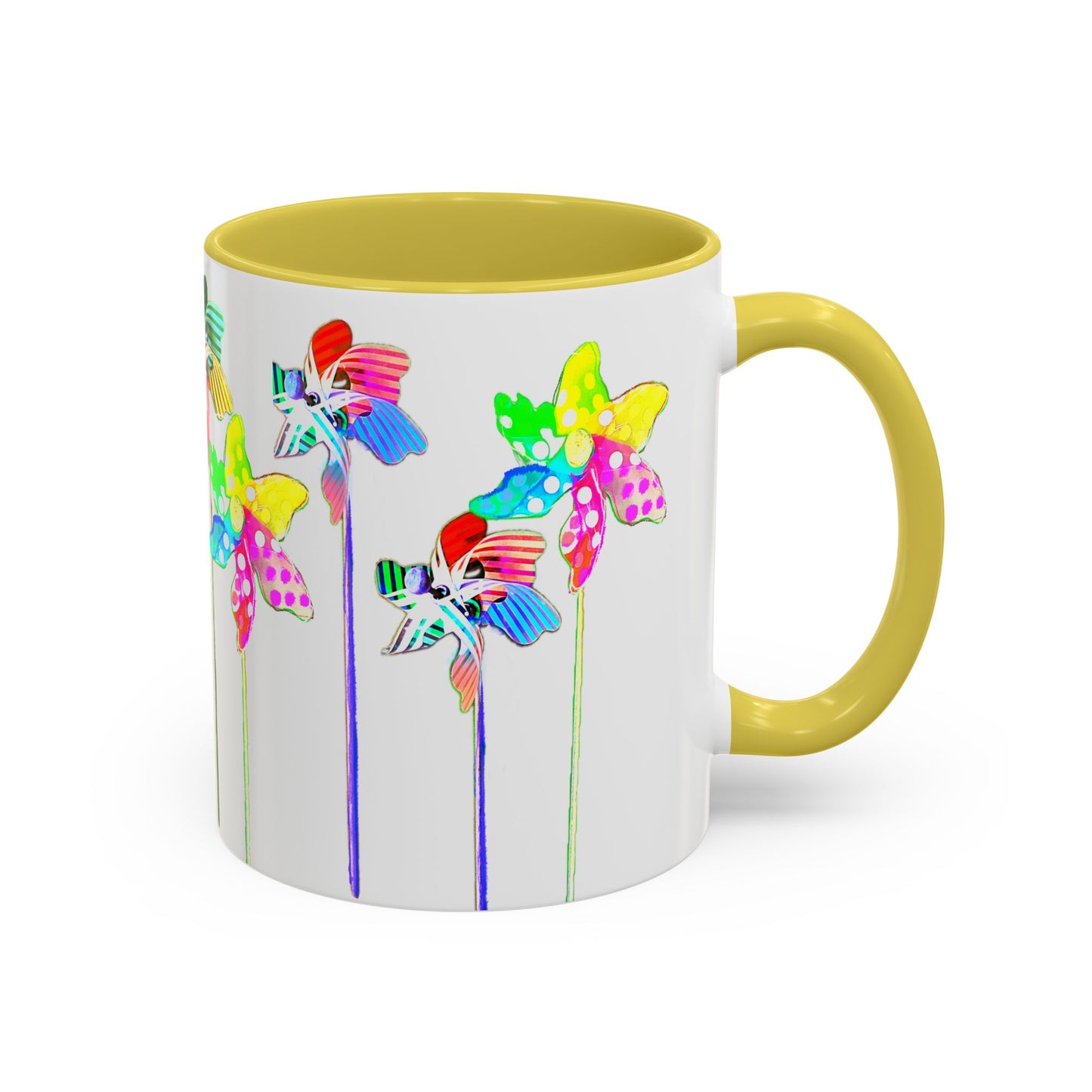 Pinwheels Mug Yellow