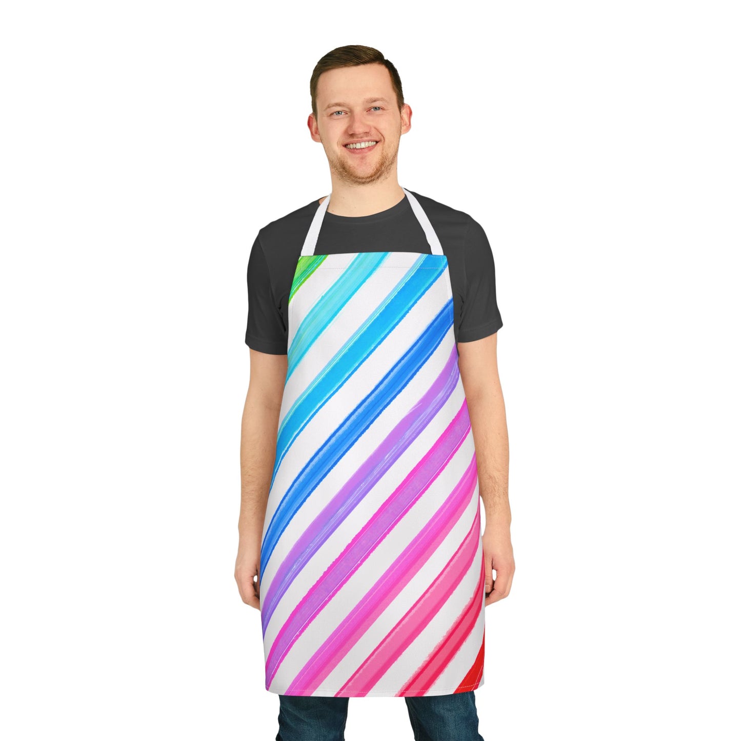 Diagonal Stripes Apron