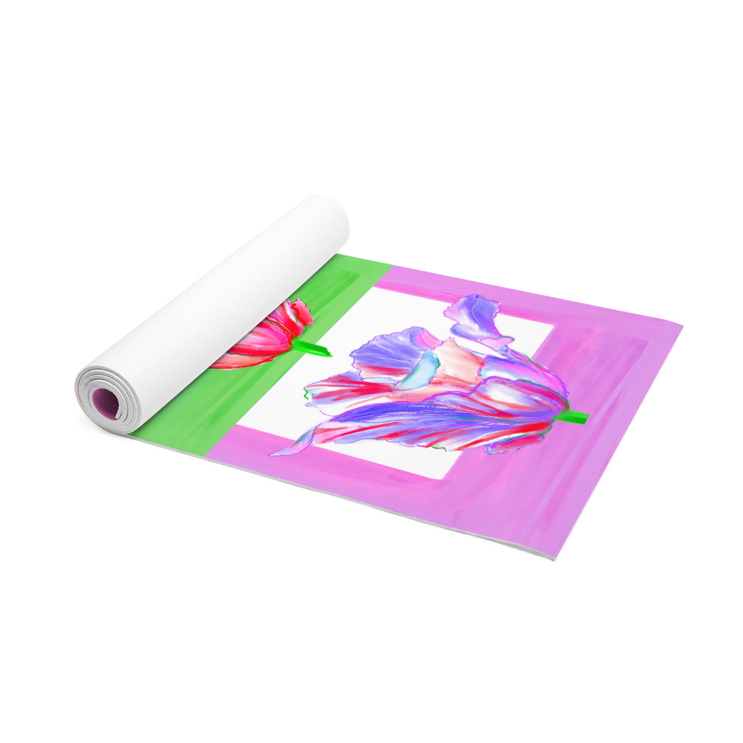 Vibrant Tulips Foam Exercise Mat