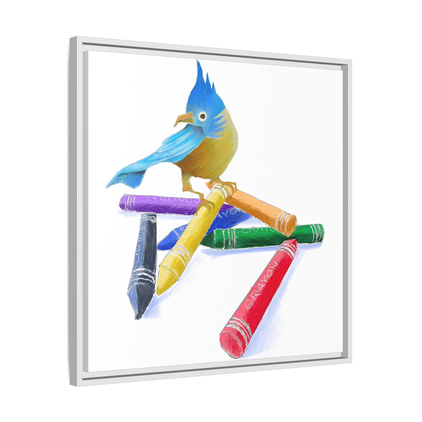 Jolly Birds Matte Canvas Framed