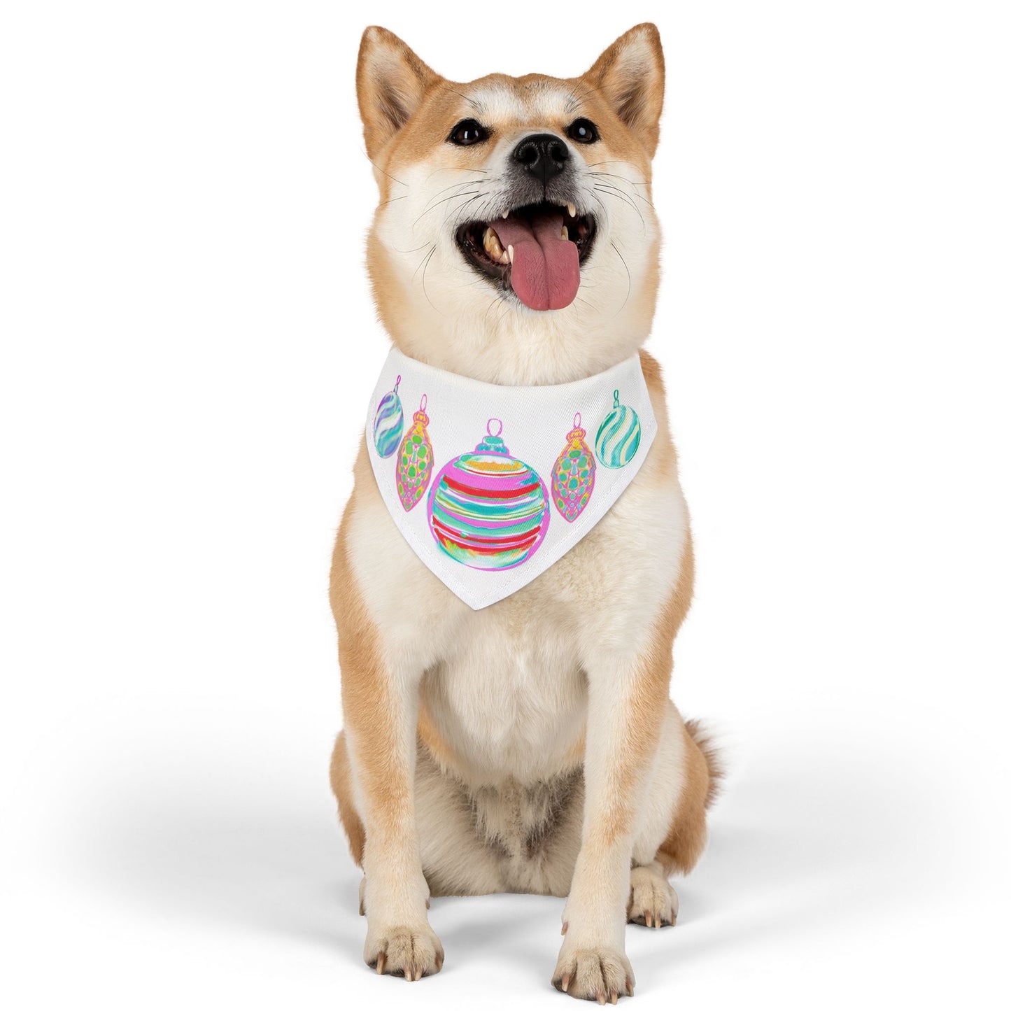 Pet Clothing Bandana Collar Christmas Jolly Woofs