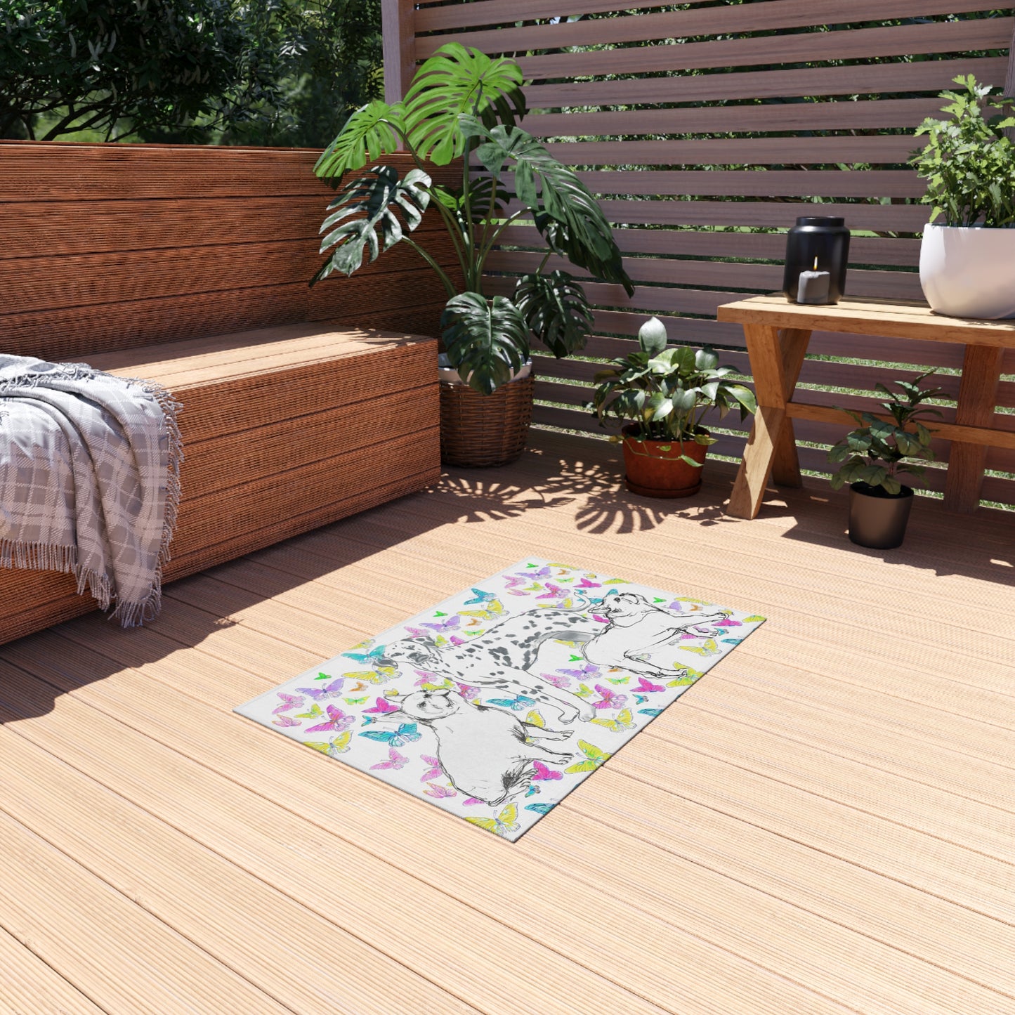 Dogi Butterfly Flutter Indoor/Outdoor Rug