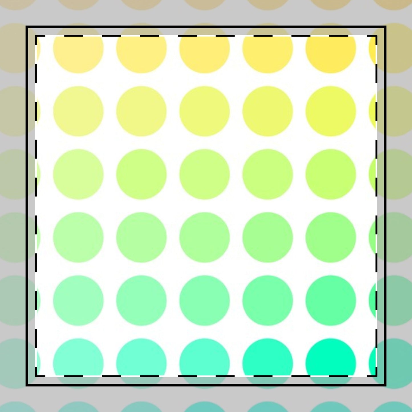 Polka Dot Joy Poly Twill Napkin, Yellow/Green/Aqua, Bright White Fabric Background