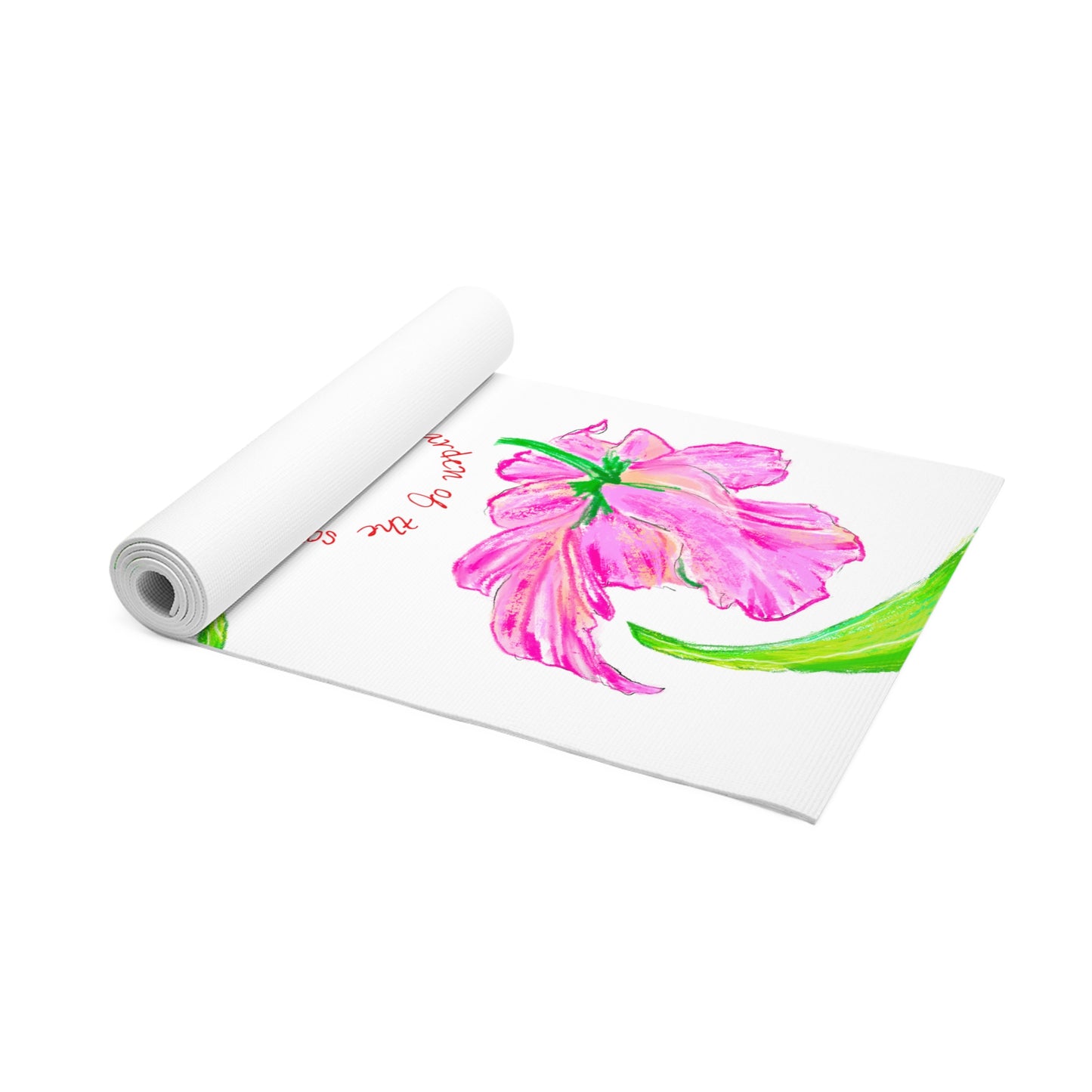 Dancing Tulips Exercise Mat "The Closet is..."