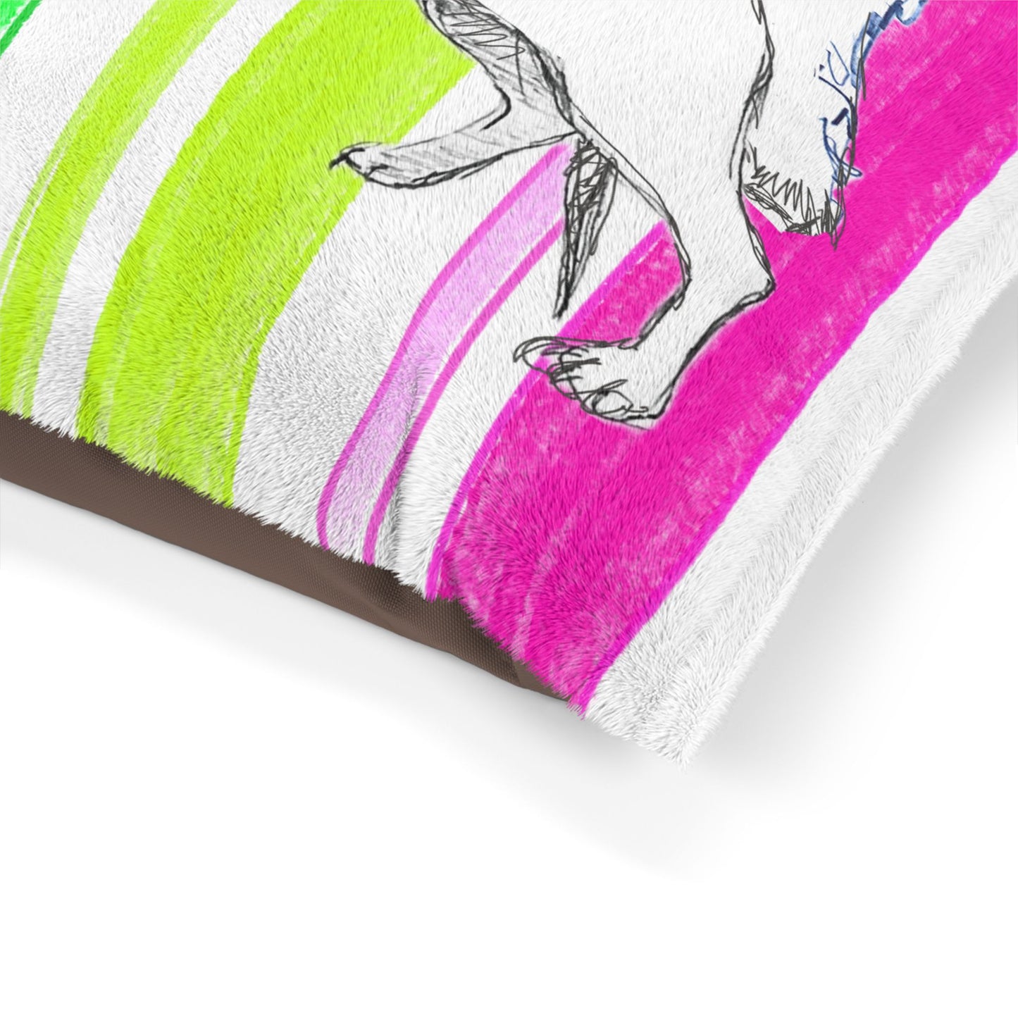 Dogi Butterfly Flutter Dog Bed Stripe Multi color