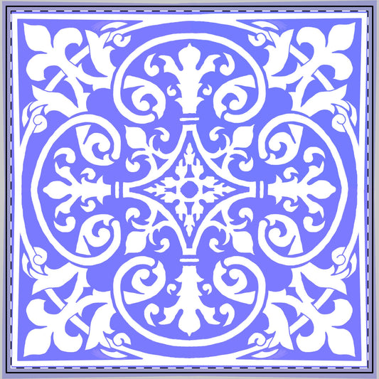 Scrollwork Tablecloths  Blue