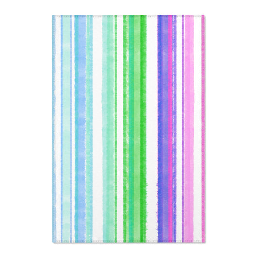 Indoor Rug Watercolor Stripes