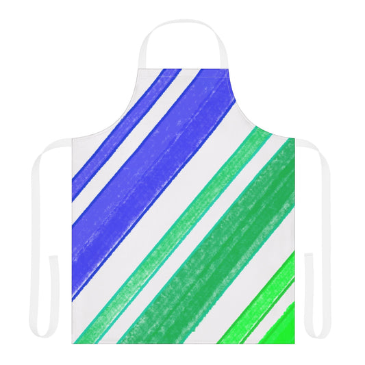 Diagonal Stripes Apron
