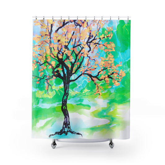 Shower Curtains Joyful Landscapes