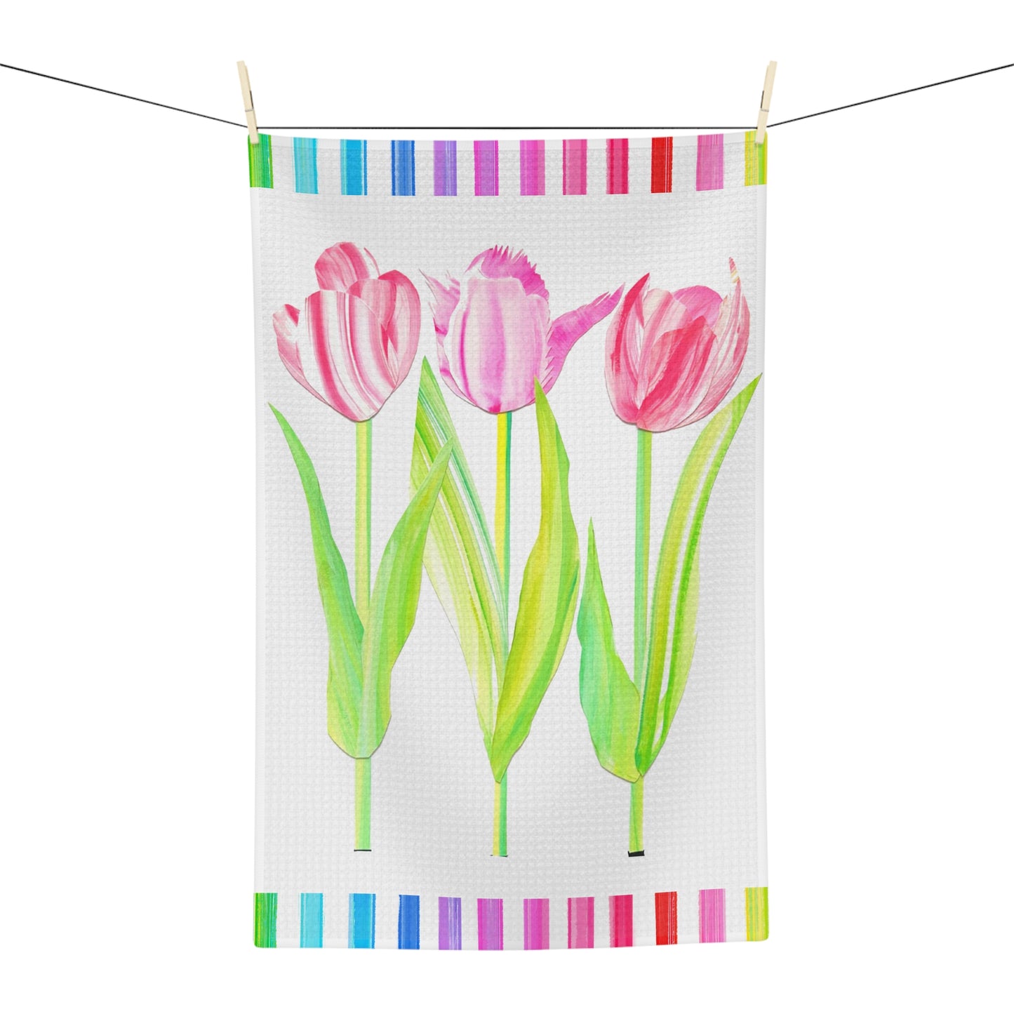 Vibrant Tulip Microfiber Tea Towel