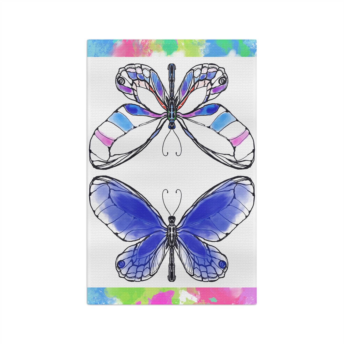 Flutterstripe Microfiber Tea Towel