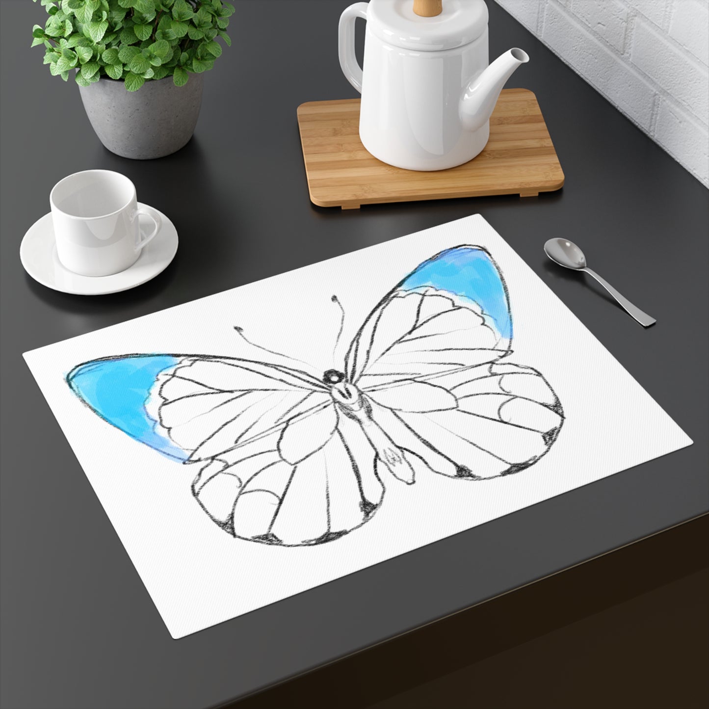 Chroma Med. Blue Placemat, 1pc