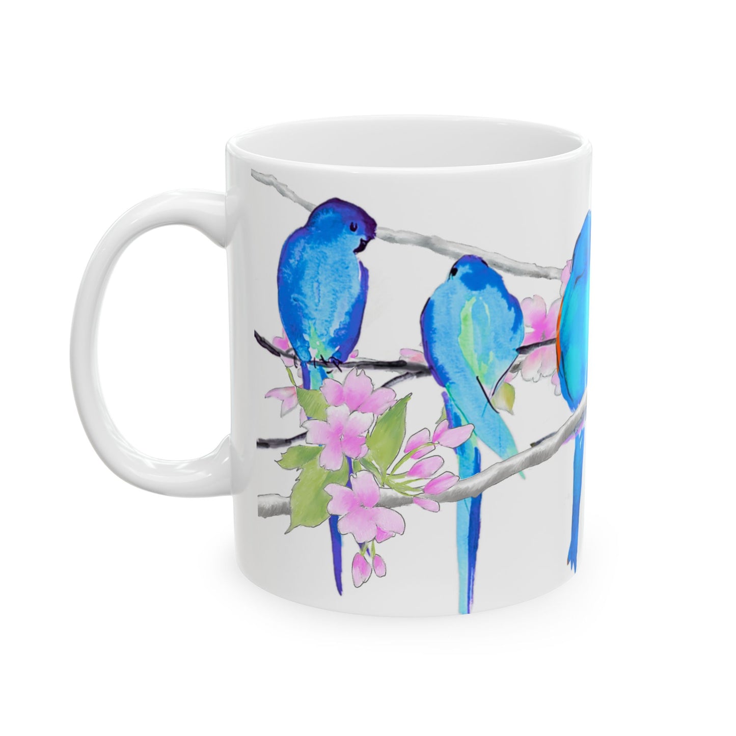 Blossoms & Birds Ceramic Mugs