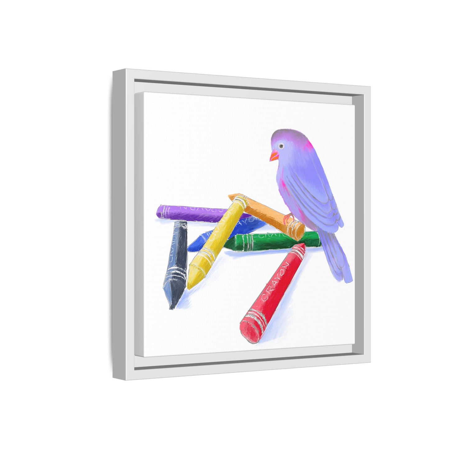 Jolly Birds Matte Canvas Framed