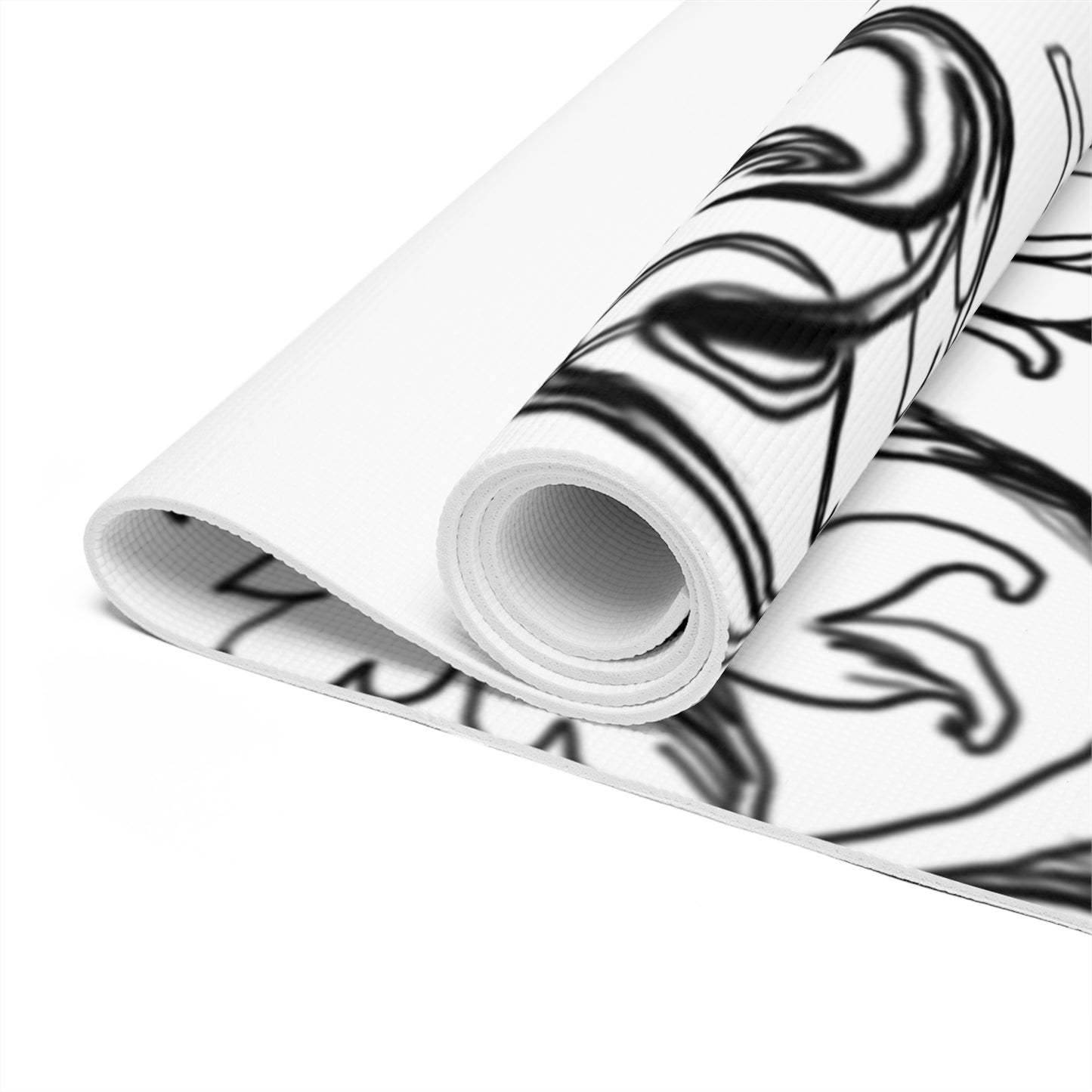 Scrollwork Exercise Mat Black