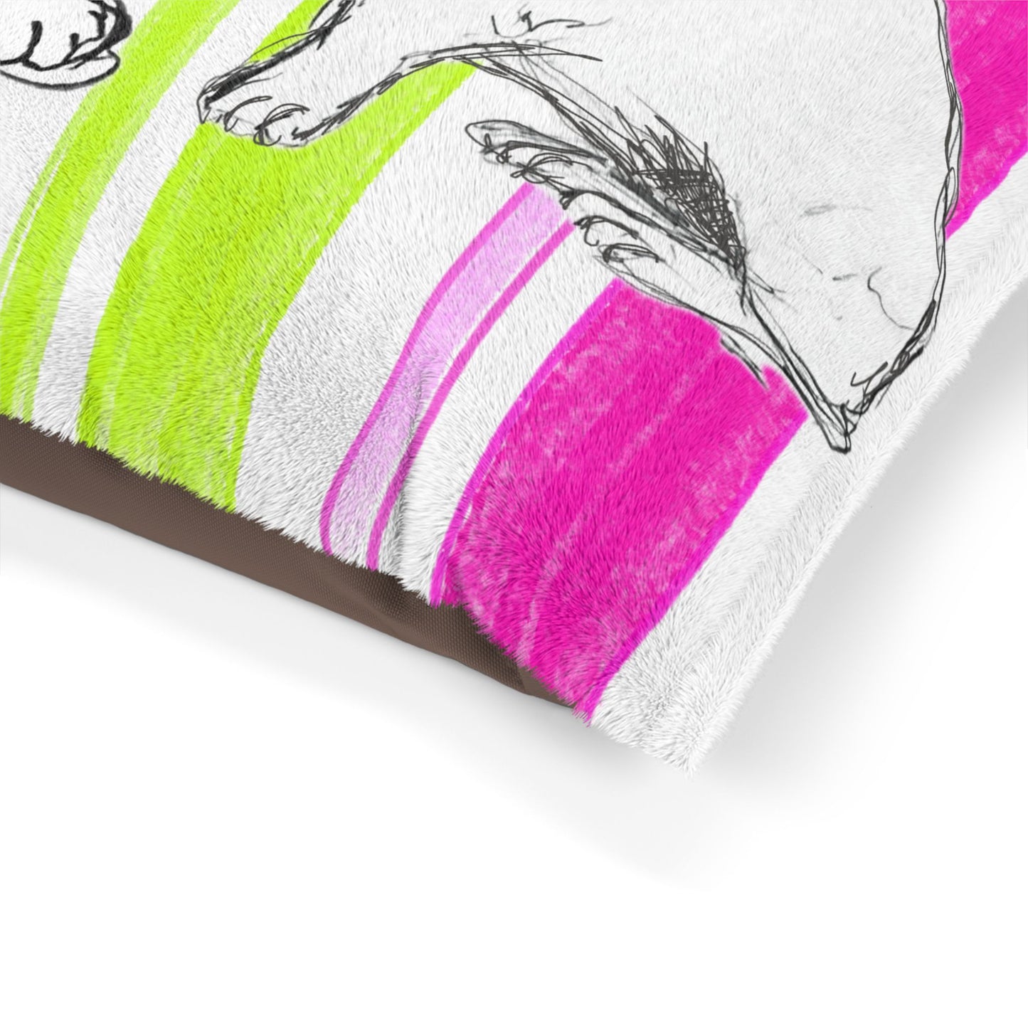 Dogi Butterfly Flutter Bed Multi Color Stripe, Bulldogs