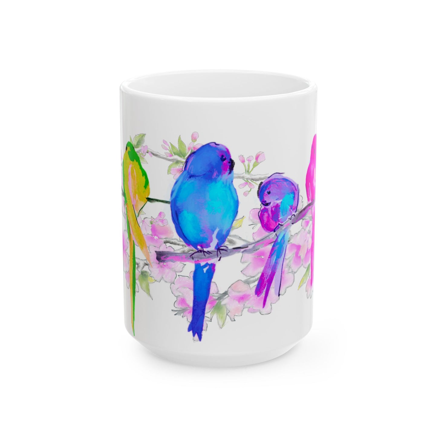 Blossoms & Birds Ceramic Mugs