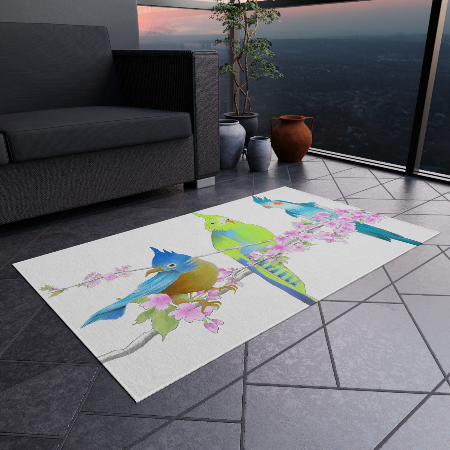 Cherry Chirp Indoor/Outdoor Rug