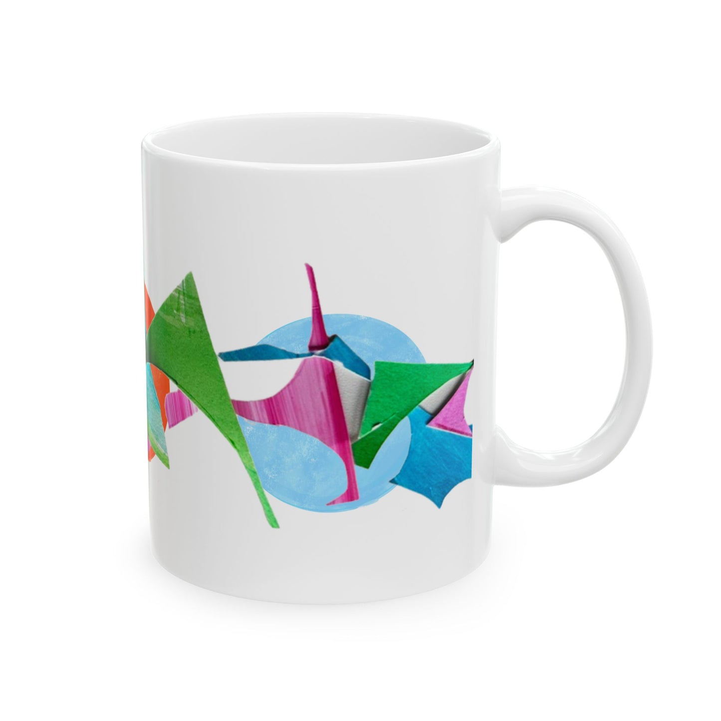 Pattern Play Mug Pink Red Blue