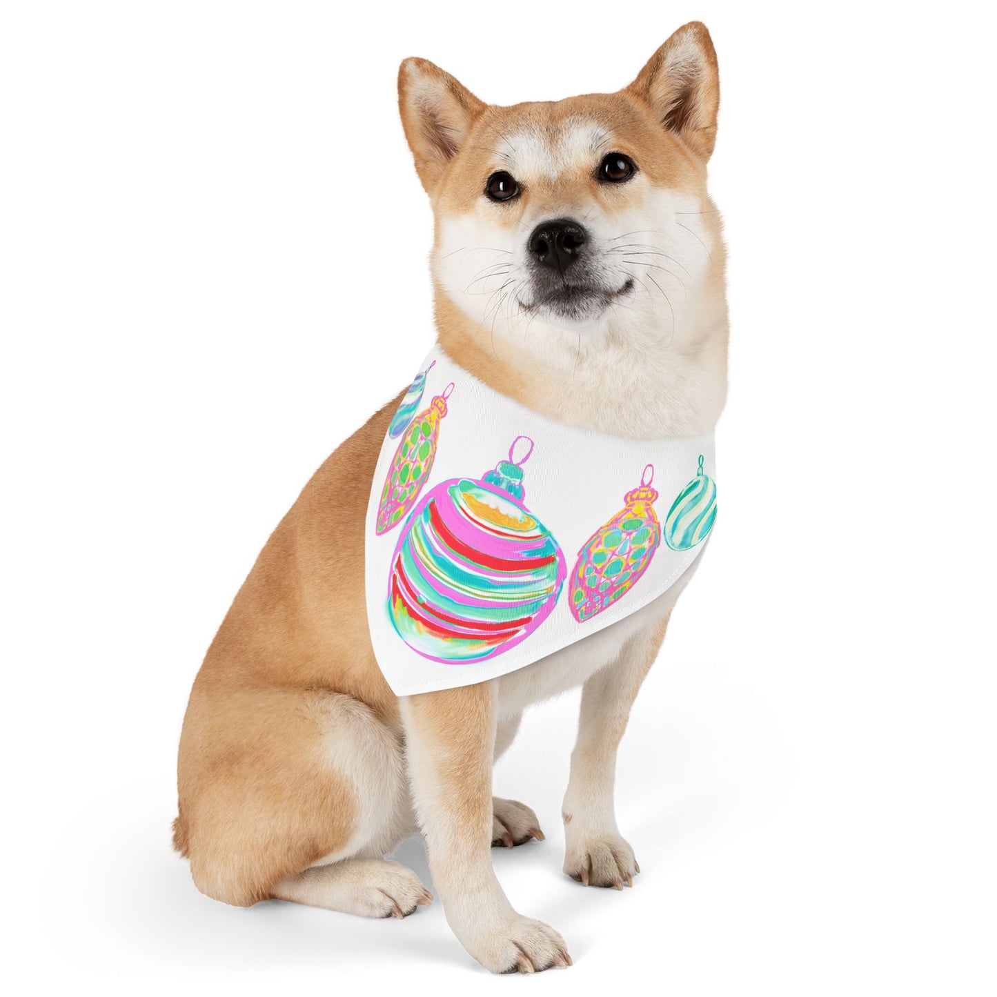 Pet Clothing Bandana Collar Christmas Jolly Woofs