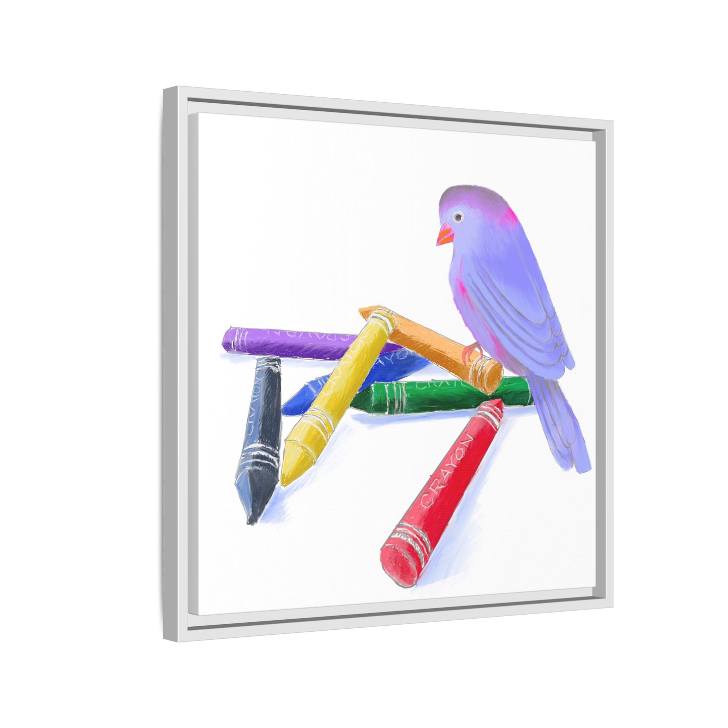 Jolly Birds Matte Canvas Framed