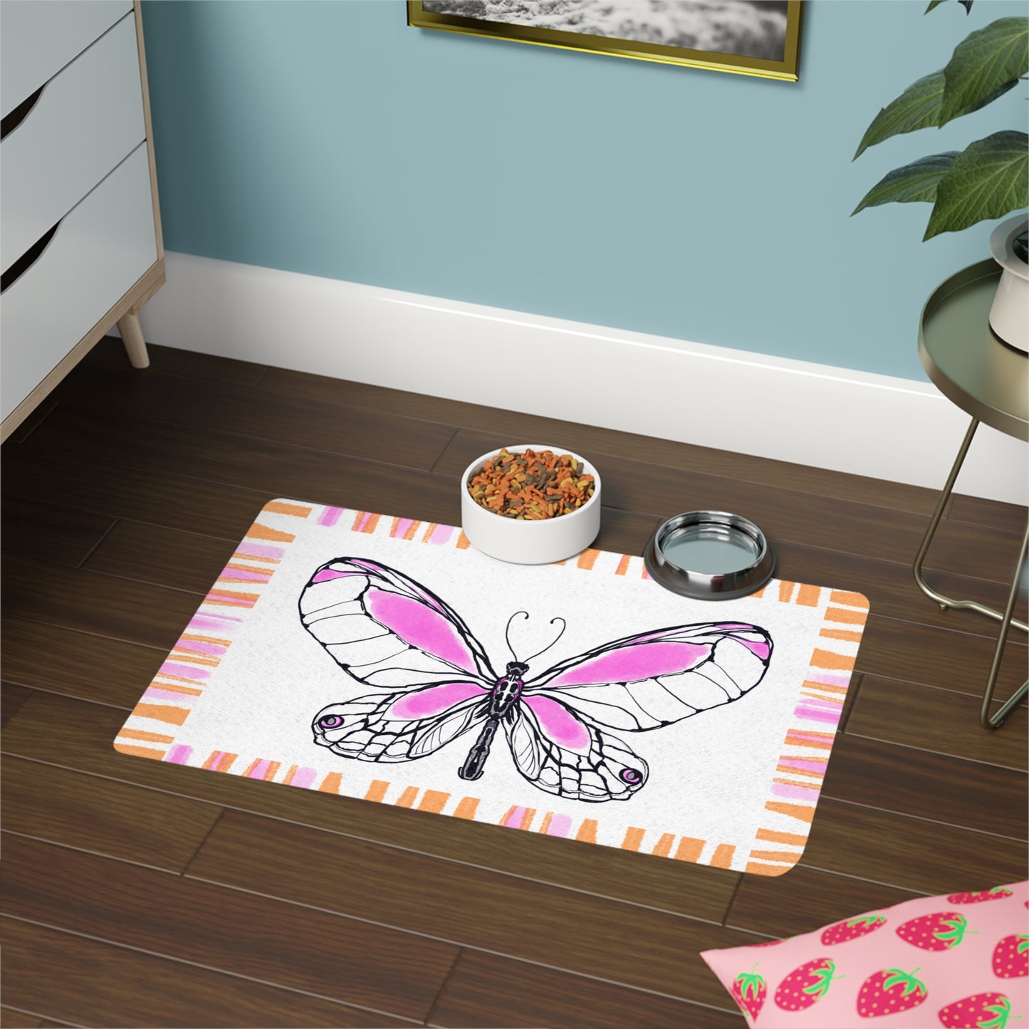 Pet Feeding Mats Butterfly Joy
