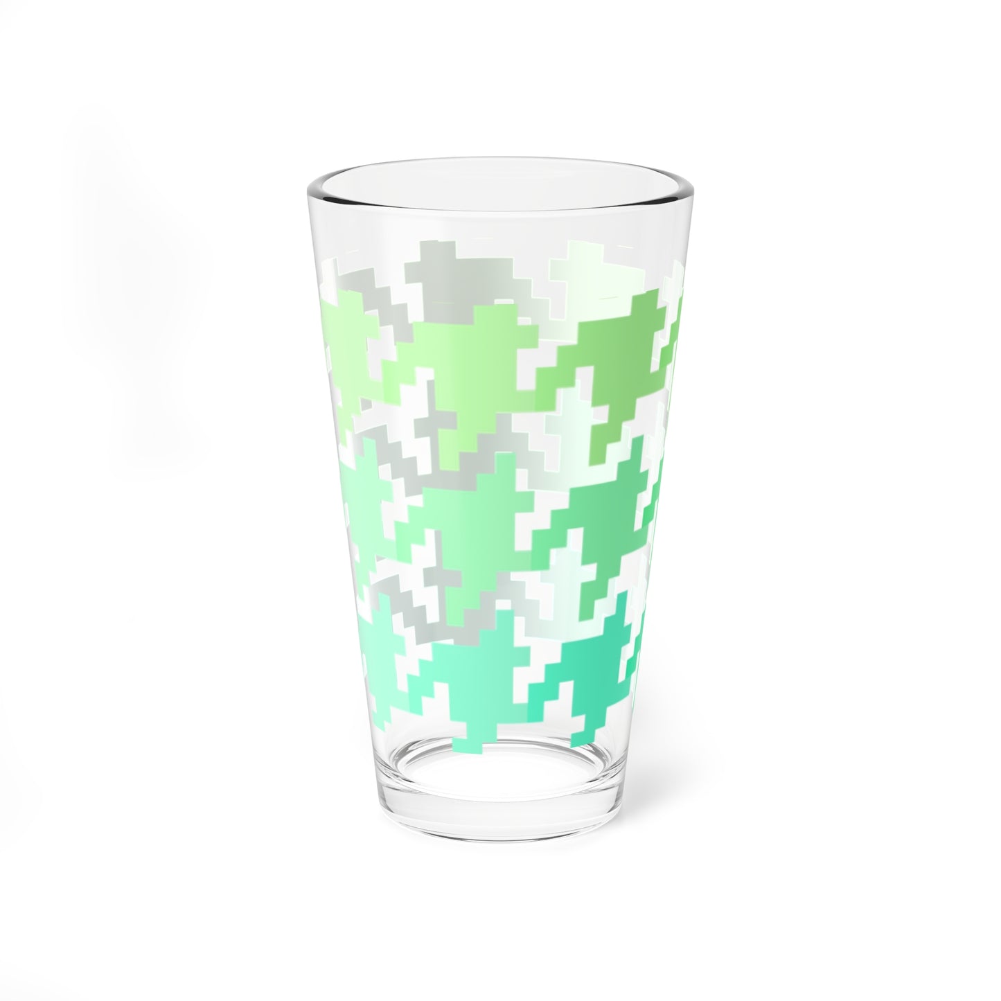 Mixing Glass, 16oz Houndstooth Fun