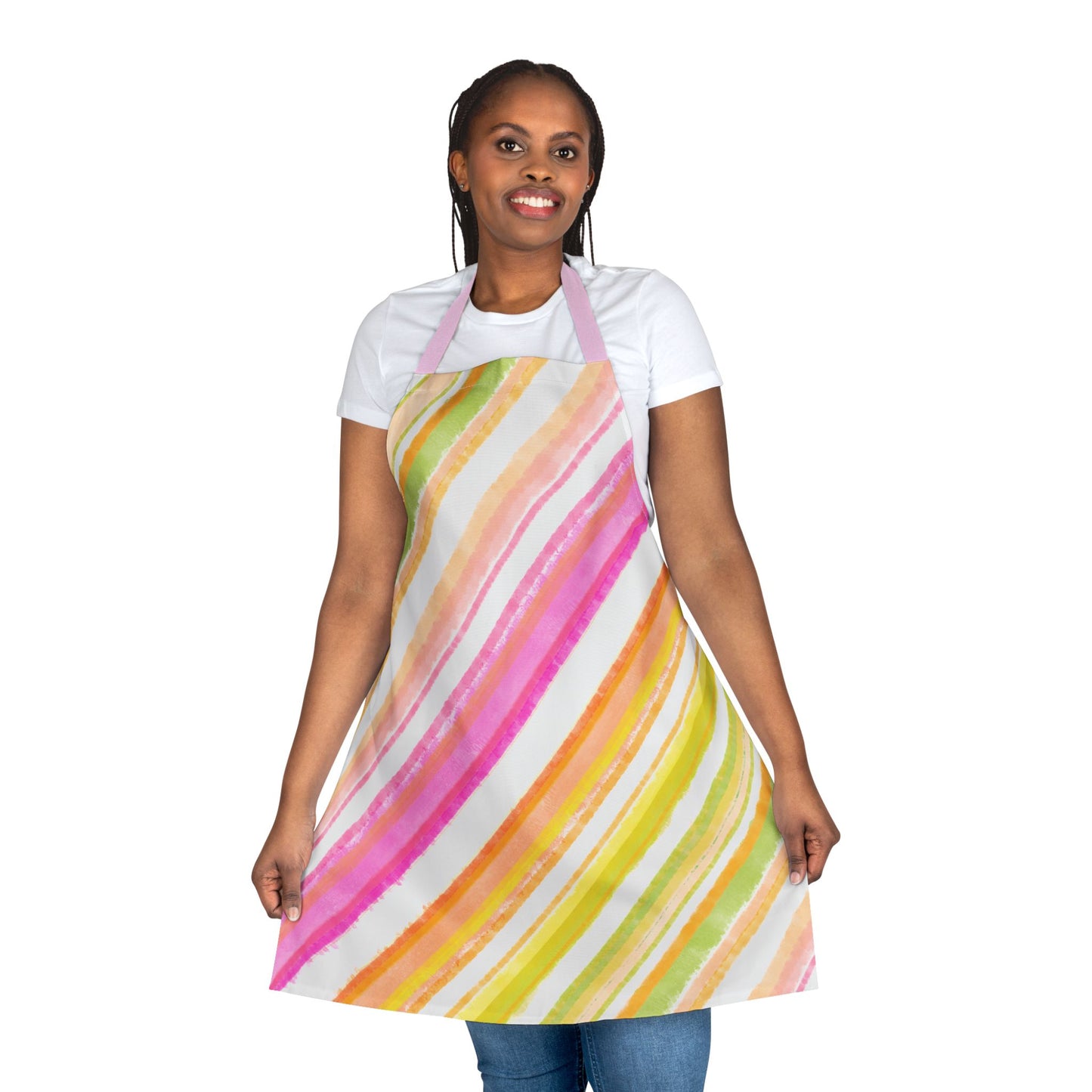 Aprons Watercolor Diagonal Stripes