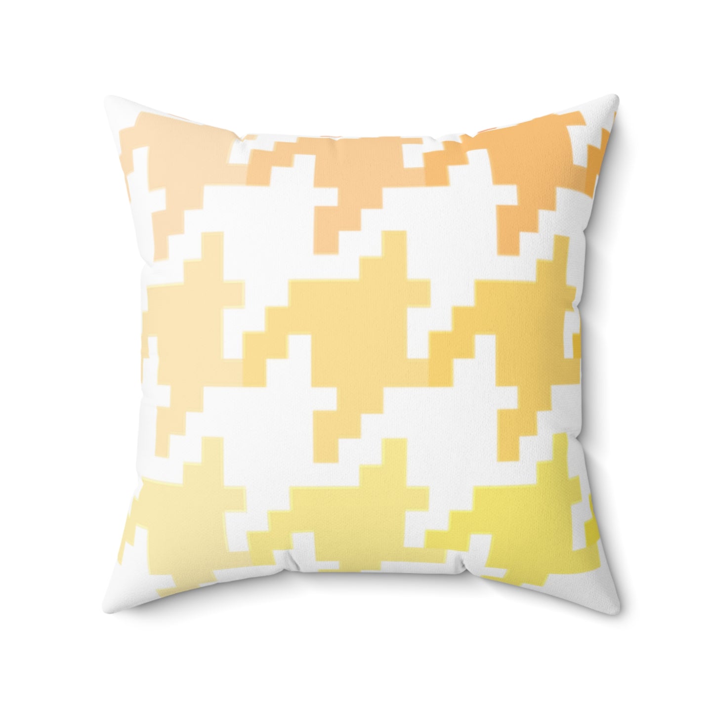Hounds Tooth Fun Pillow Orange/Yellow