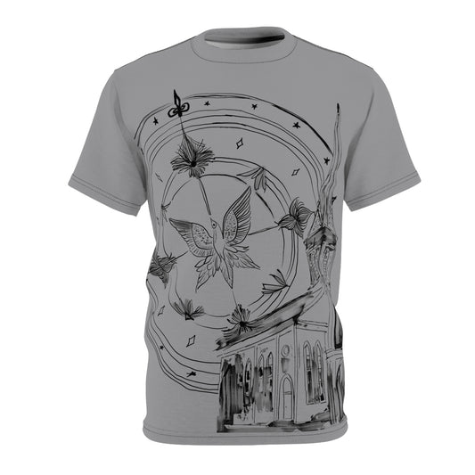 Guys Inspirational Look at the stars not your footprints T-Shirt