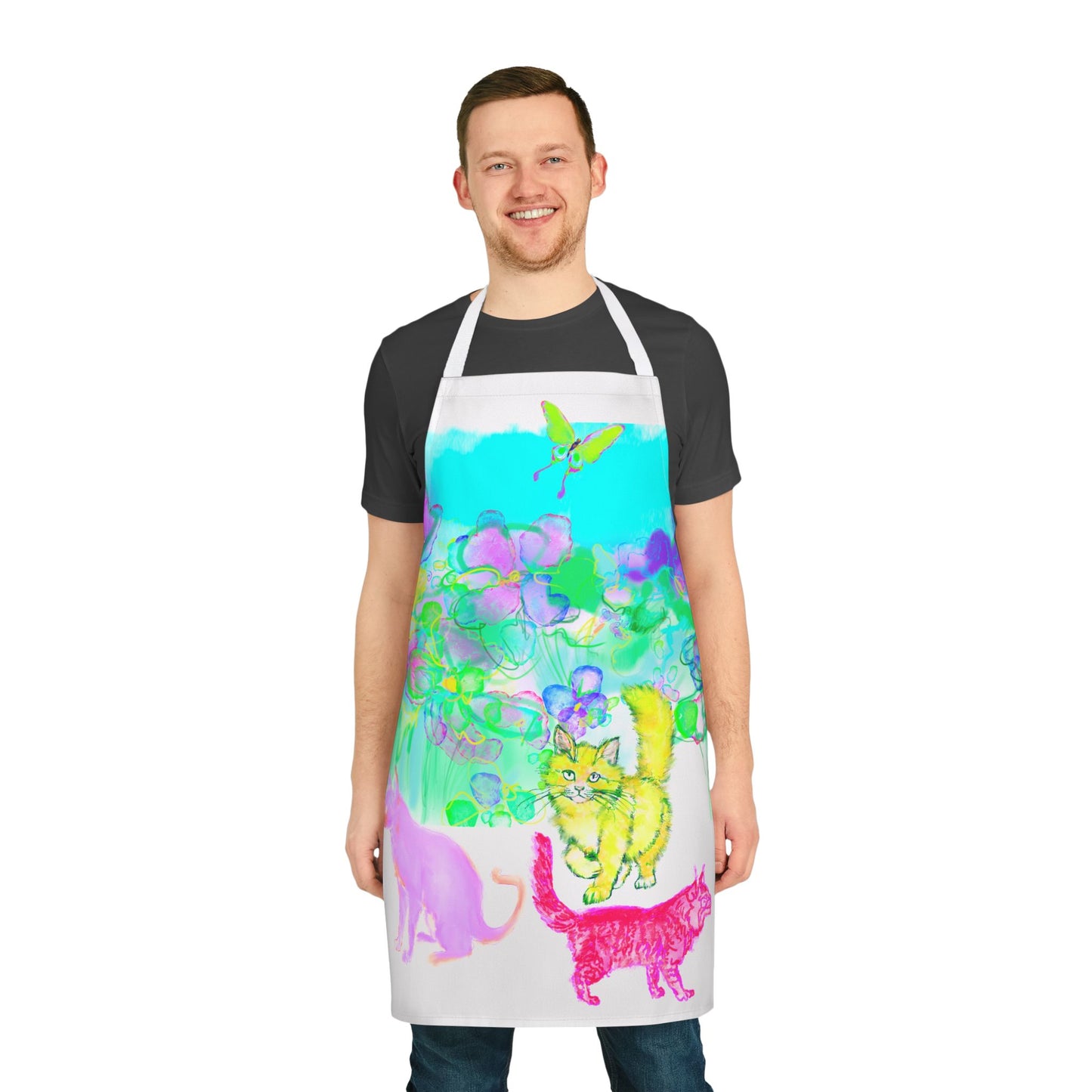 Colorful Cat Apron