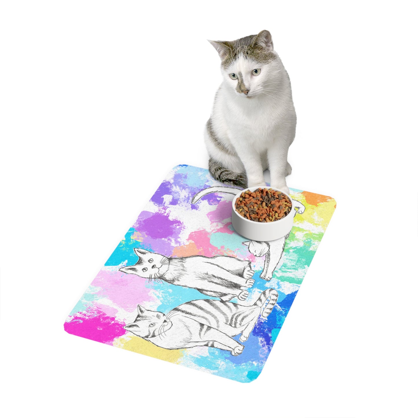 Pet Feeding Mats Falling for Dinner