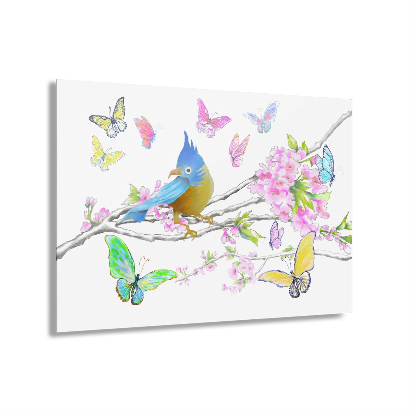 Blossom Whirl Acrylic Print French Cleat Hanging C-Bottom Picture