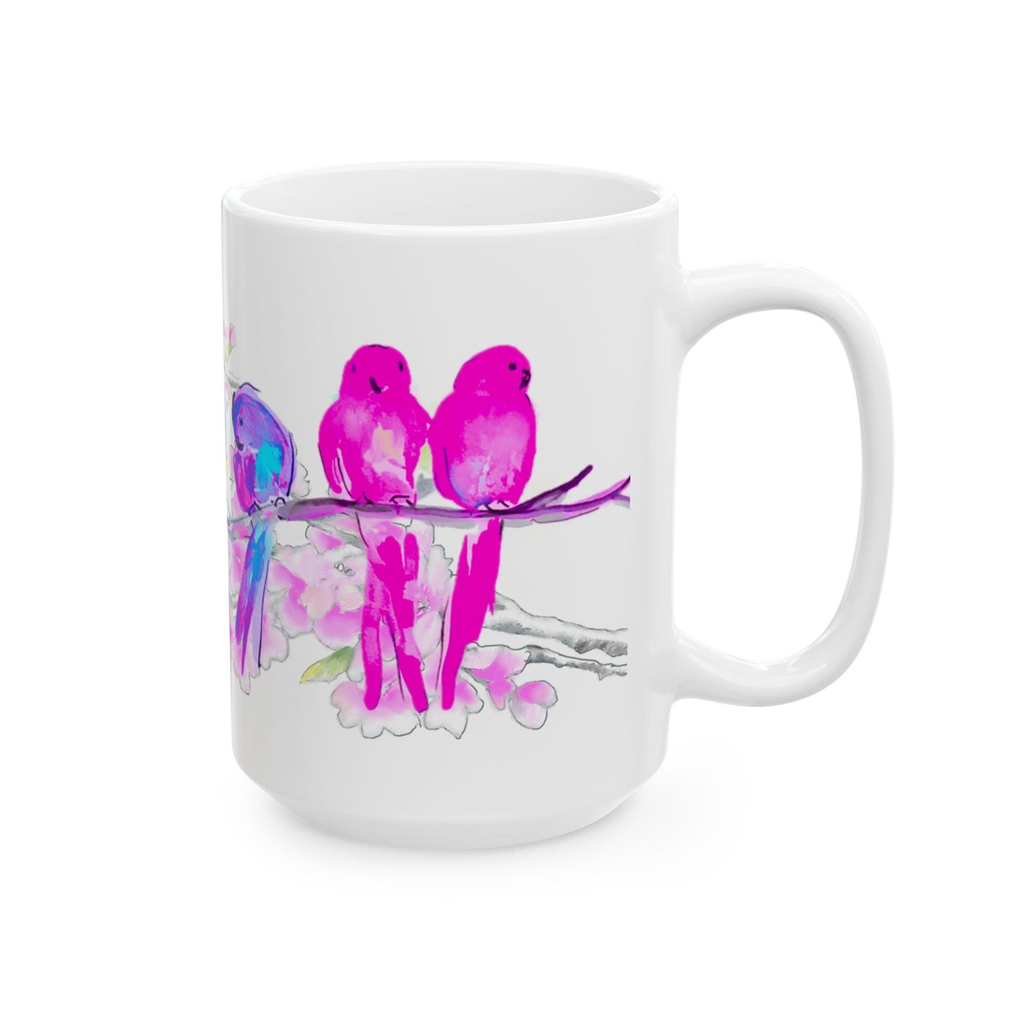 Blossoms & Birds Ceramic Mugs