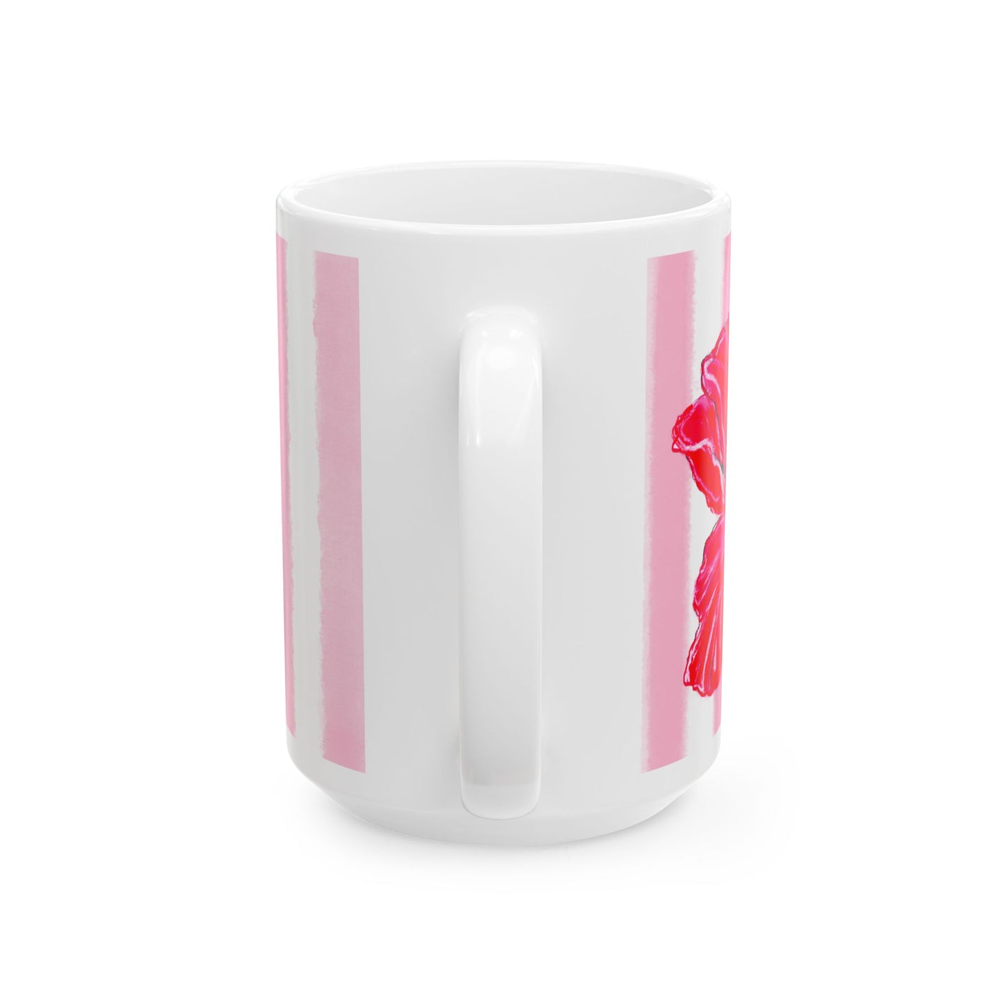 Dancing Tulips Mug Pink Red