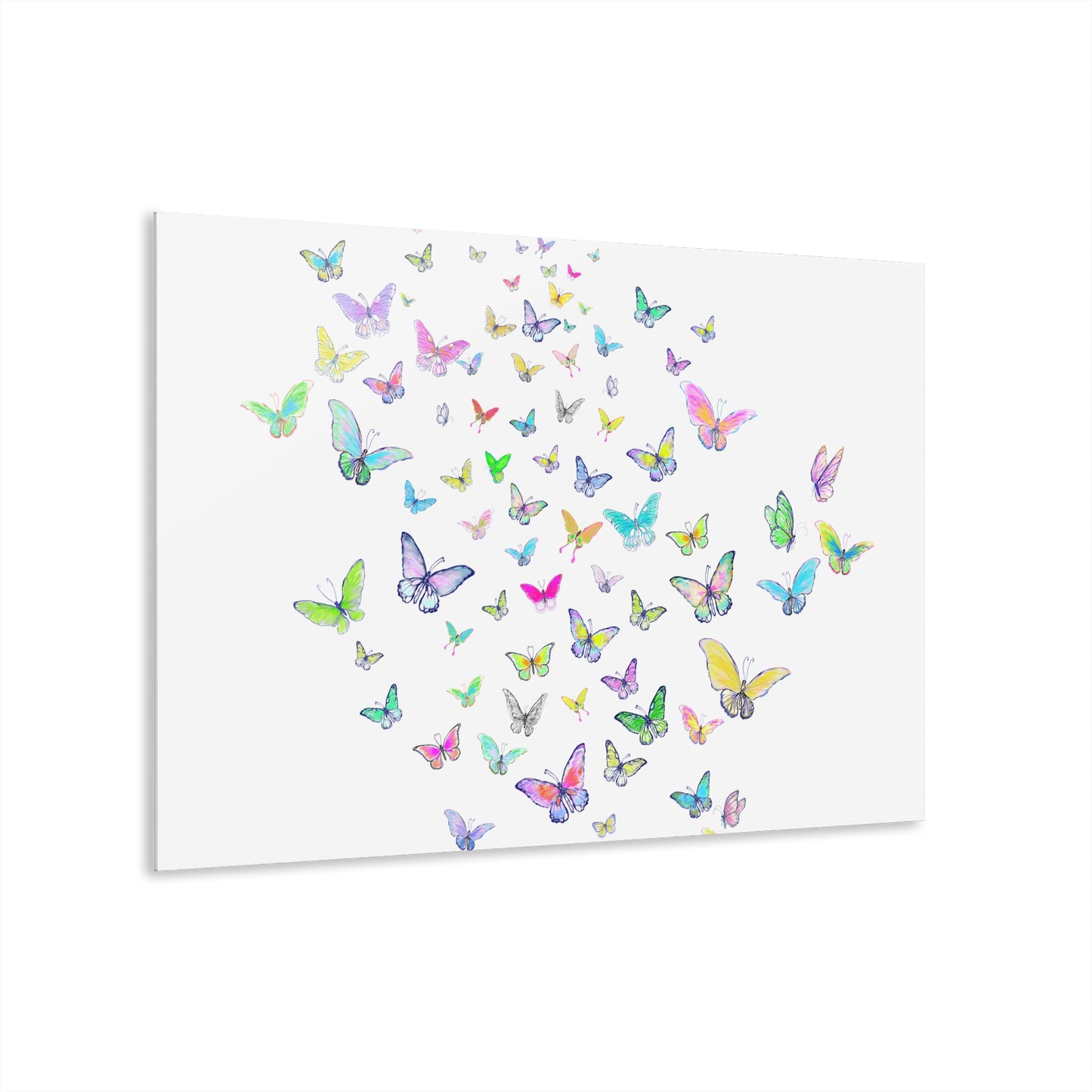 Jive Butterfly (Top Panel option A) Acrylic Prints (French Cleat Hanging)