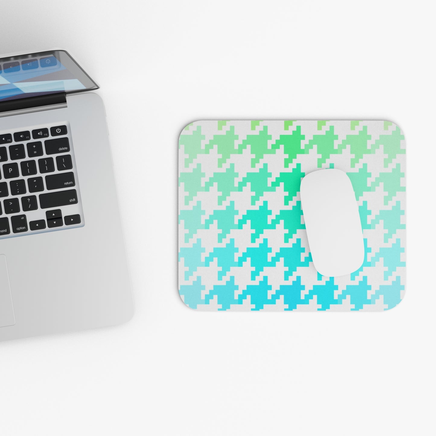 Office Houndstooth Fun Mouse Pad