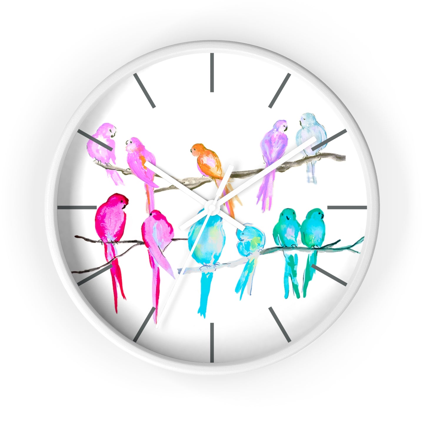 Jolly Birds Wall Clock, Multi-Color