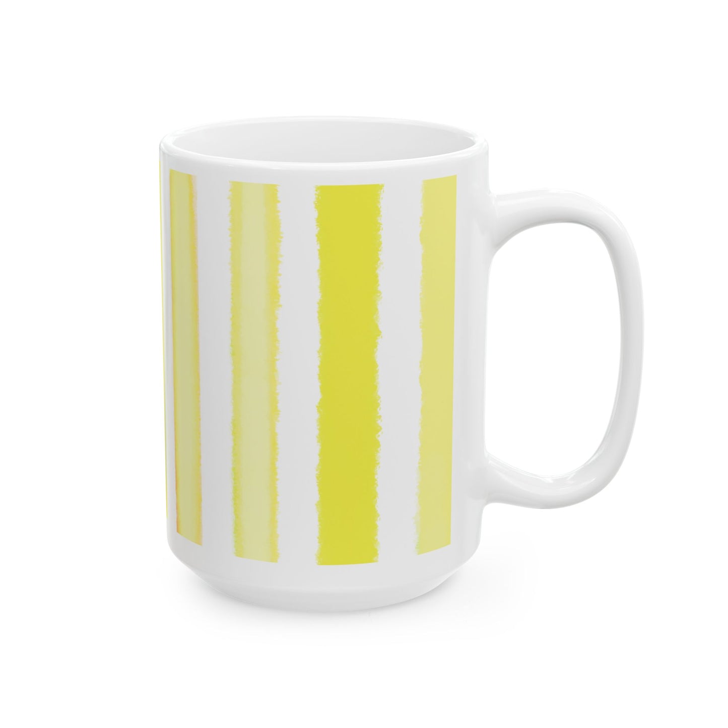 Dancing Tulips Mug Yellow Blue