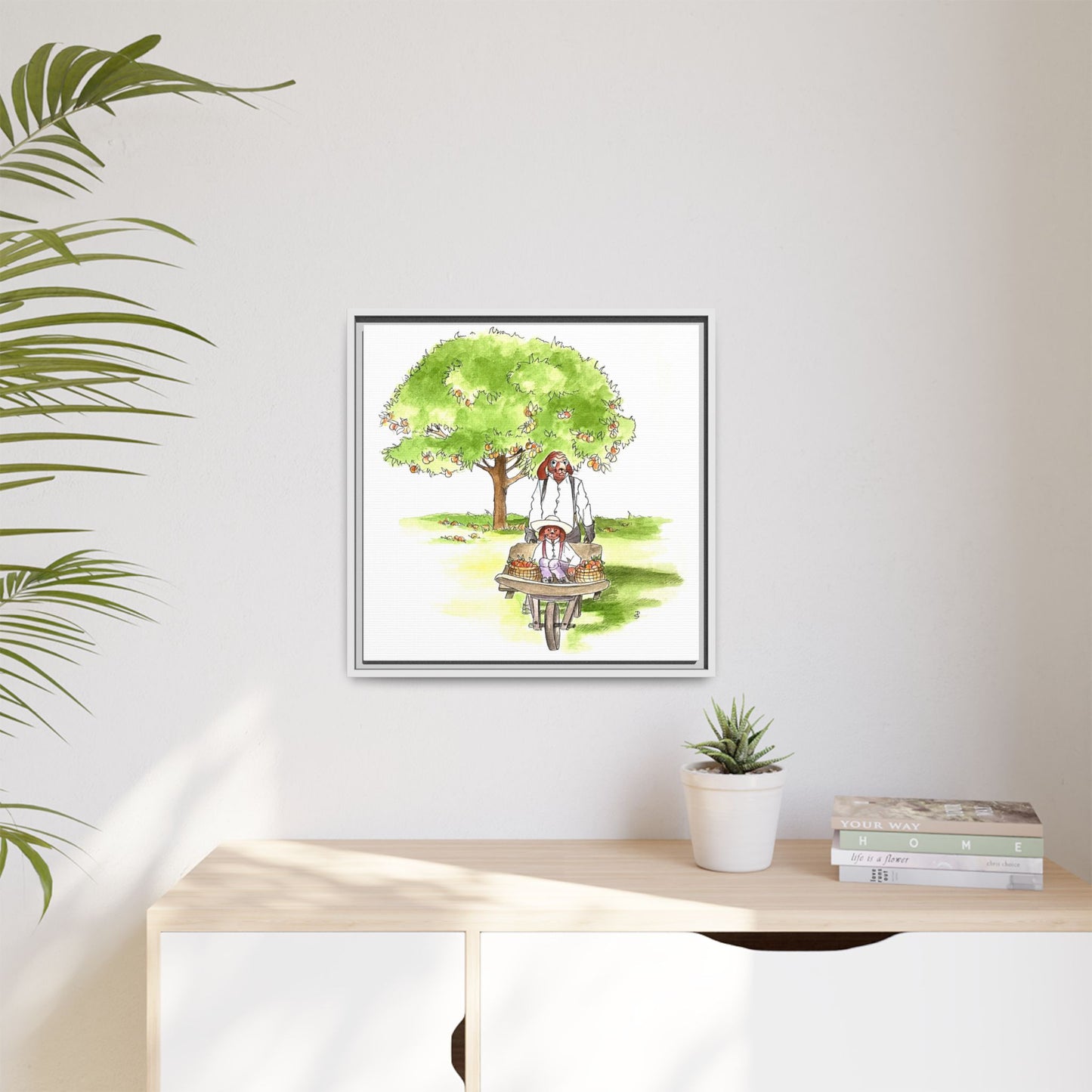 Dogi Fun Matte Canvas Framed