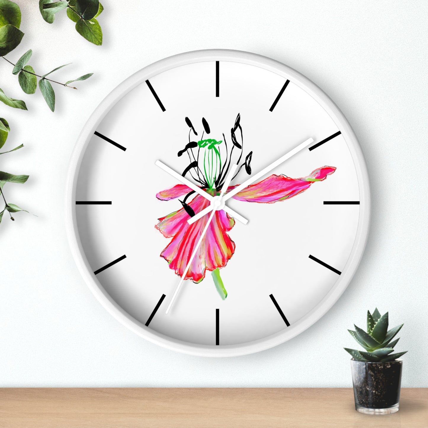 Tulip Love Wall Clock