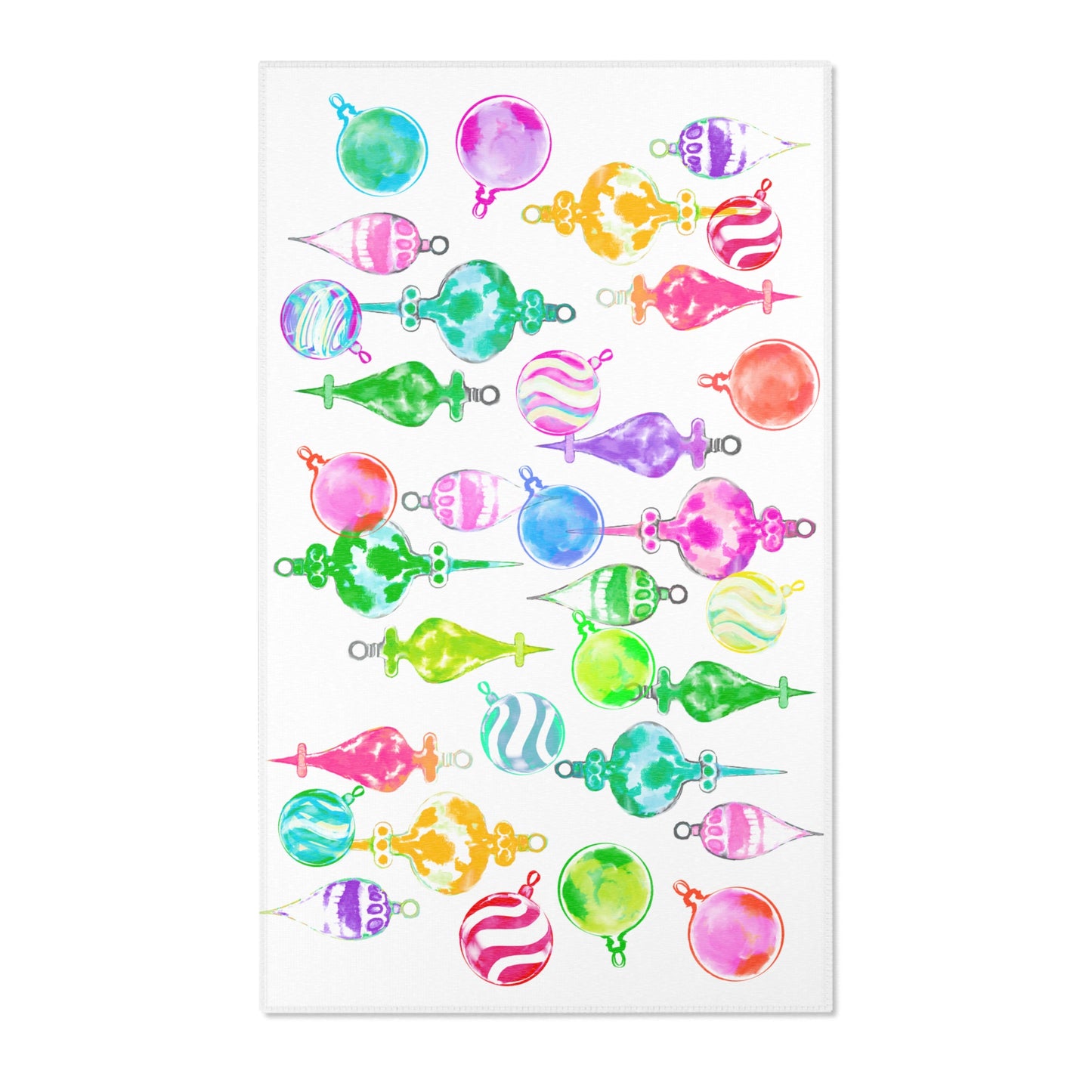 Christmas Indoor Area Rugs Dancing Ornaments