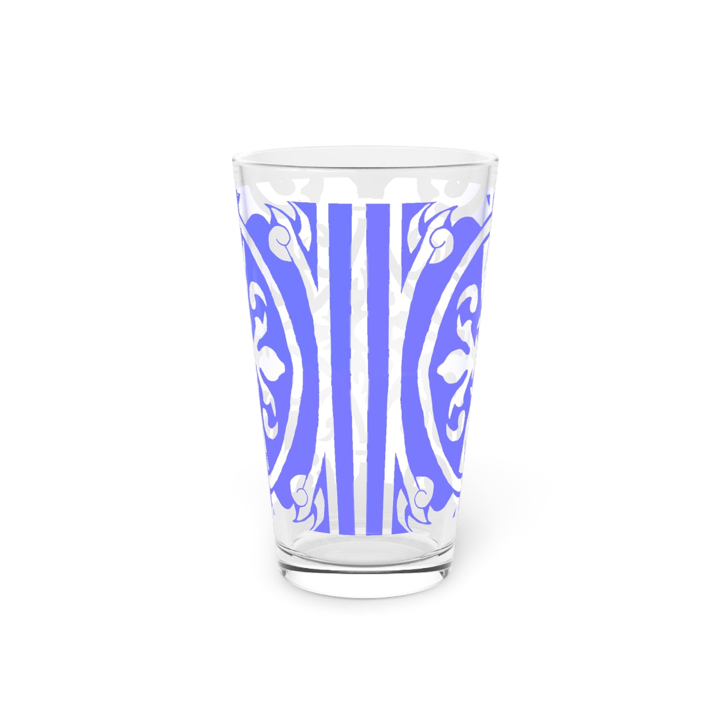 Scrollwork Pint Glass Lilac