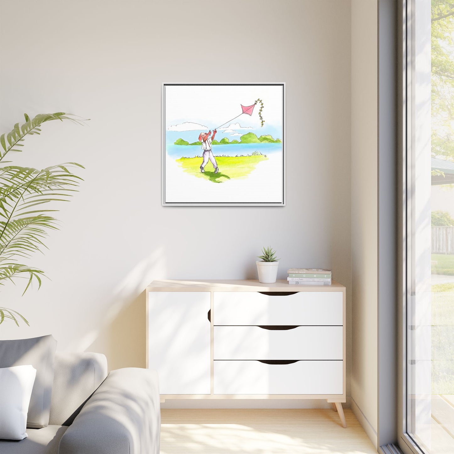 Dogi Fun Matte Canvas Framed