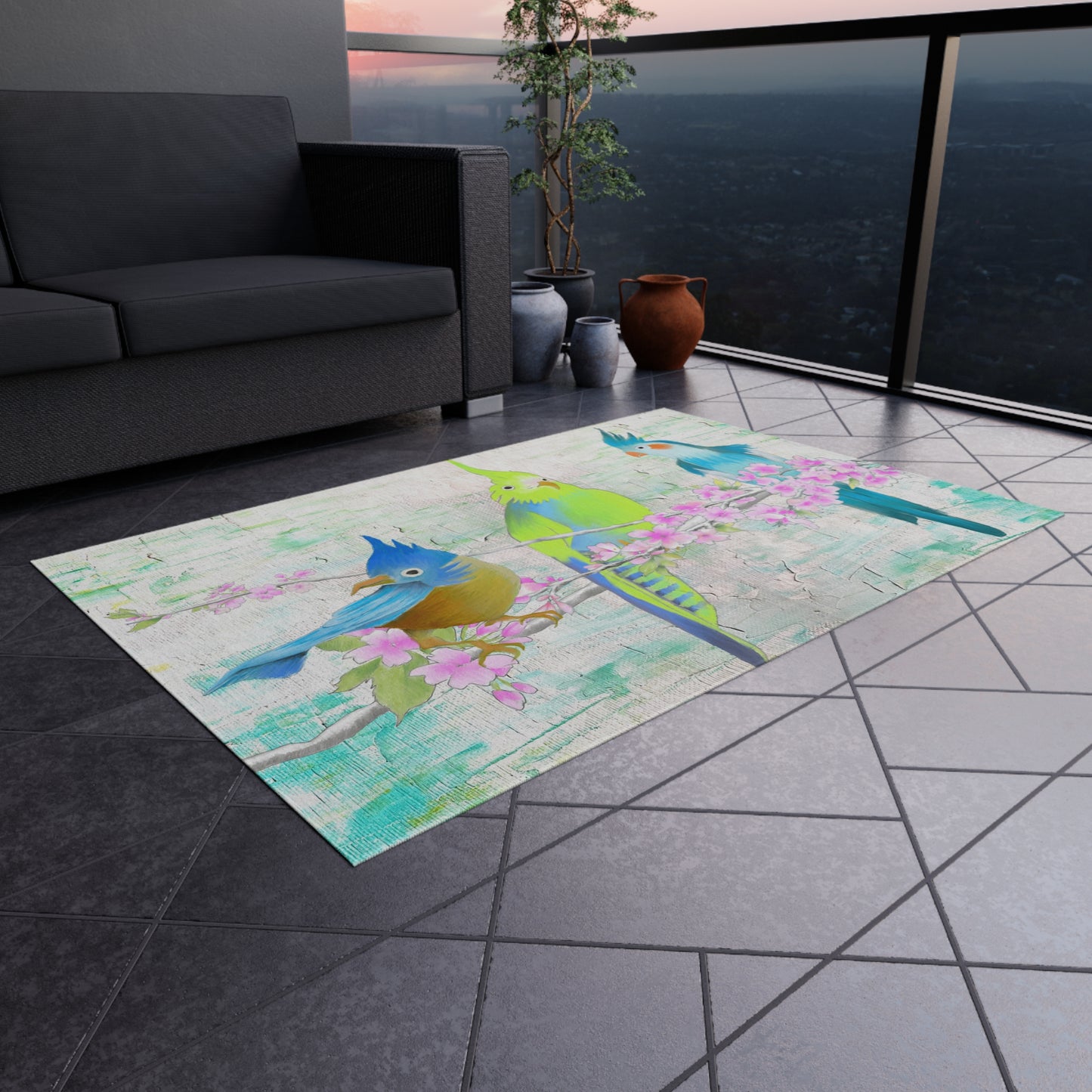 Cherry Chirp Indoor/Outdoor Rug