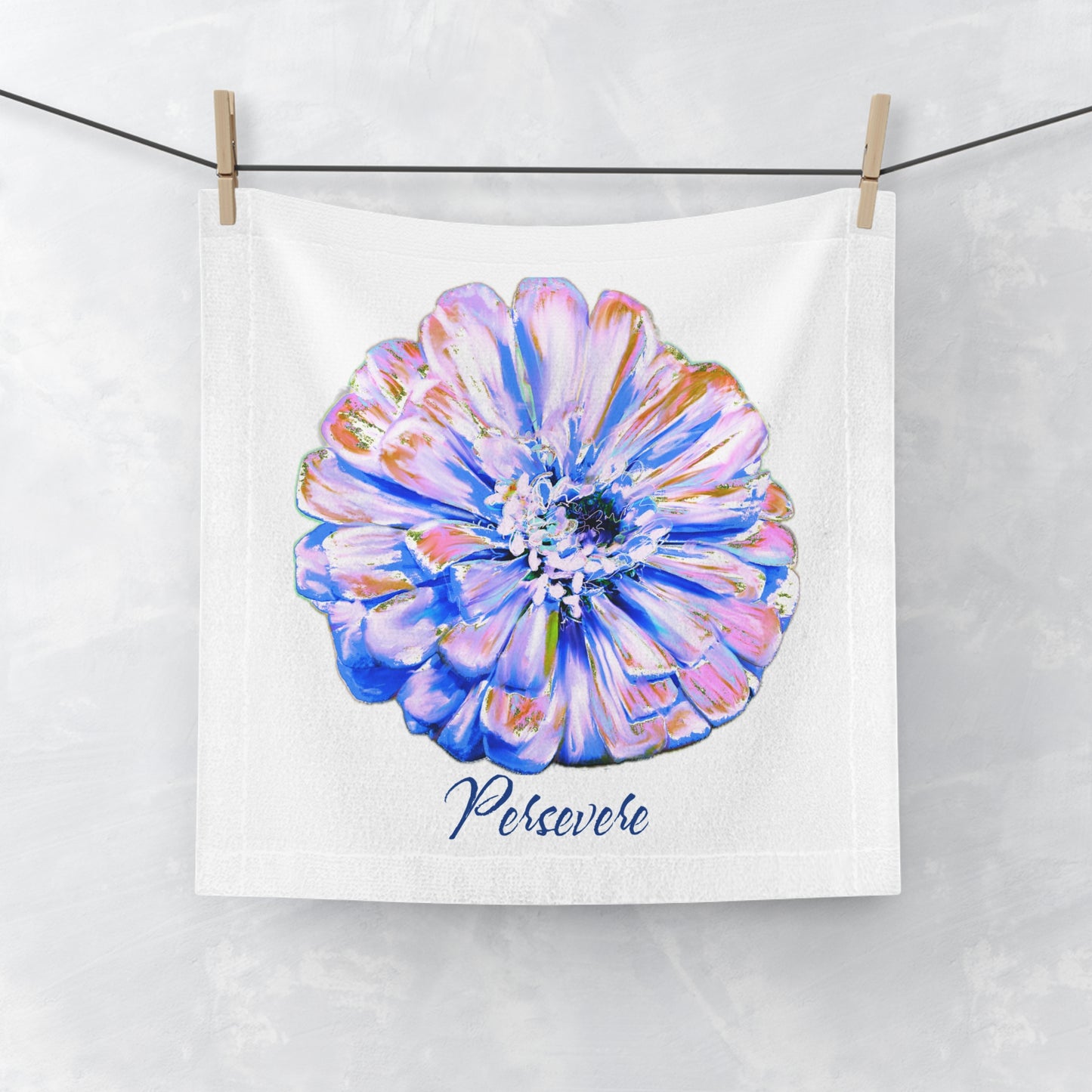 Zinnia Face Towel Persevere