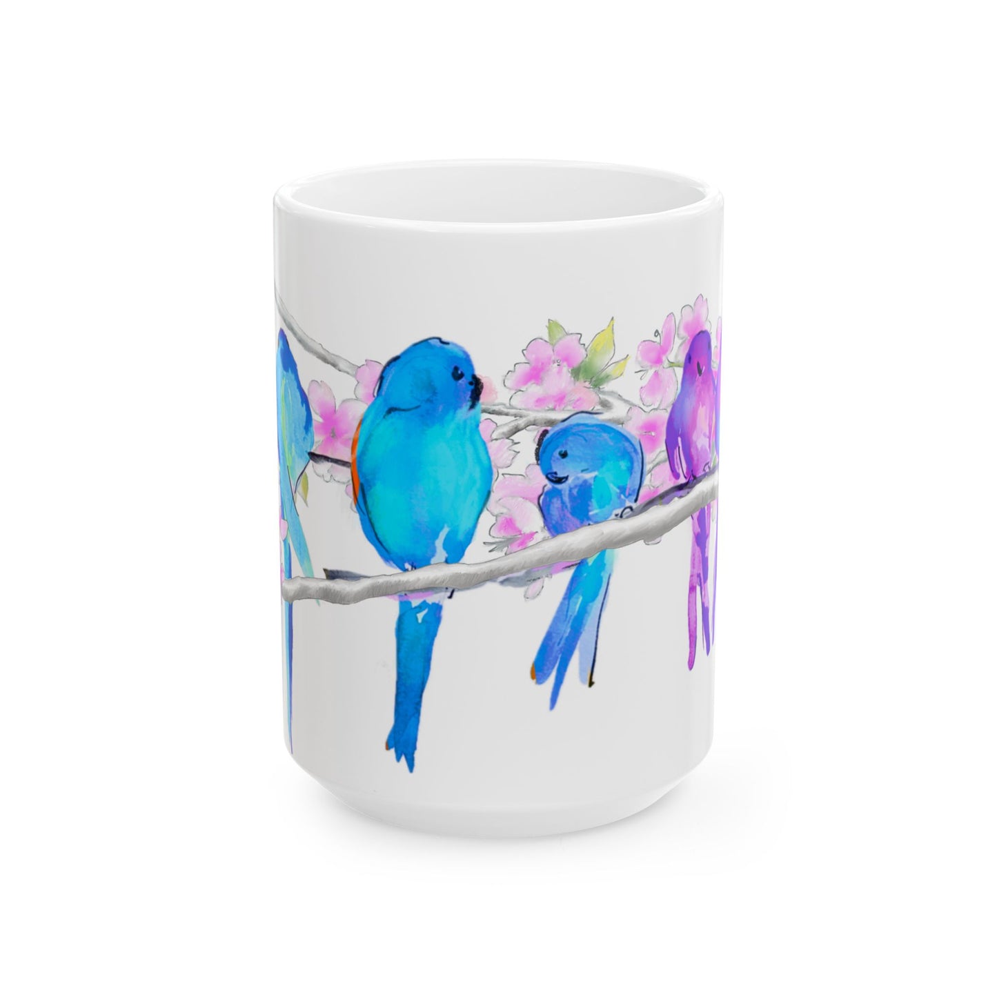 Blossoms & Birds Ceramic Mugs