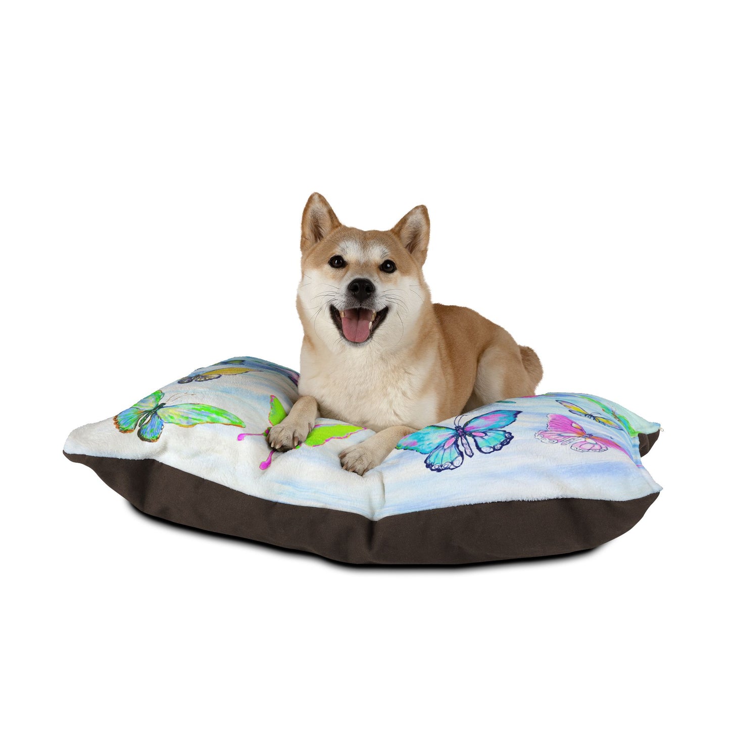 Dogi Butterfly Flutter Pet Bed Colorful Butterflies Blue Sky