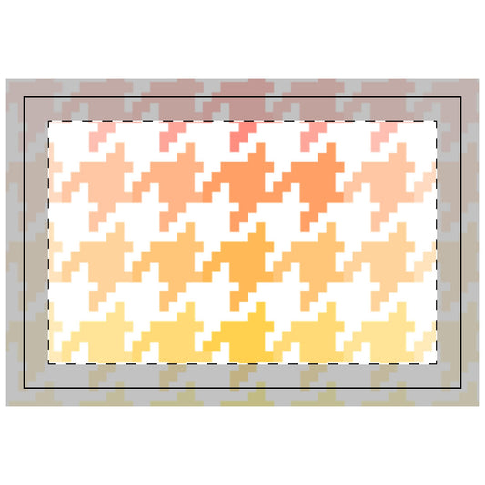 Houndstooth Fun In pink/orange/yellow. Poly Quilted Placemat